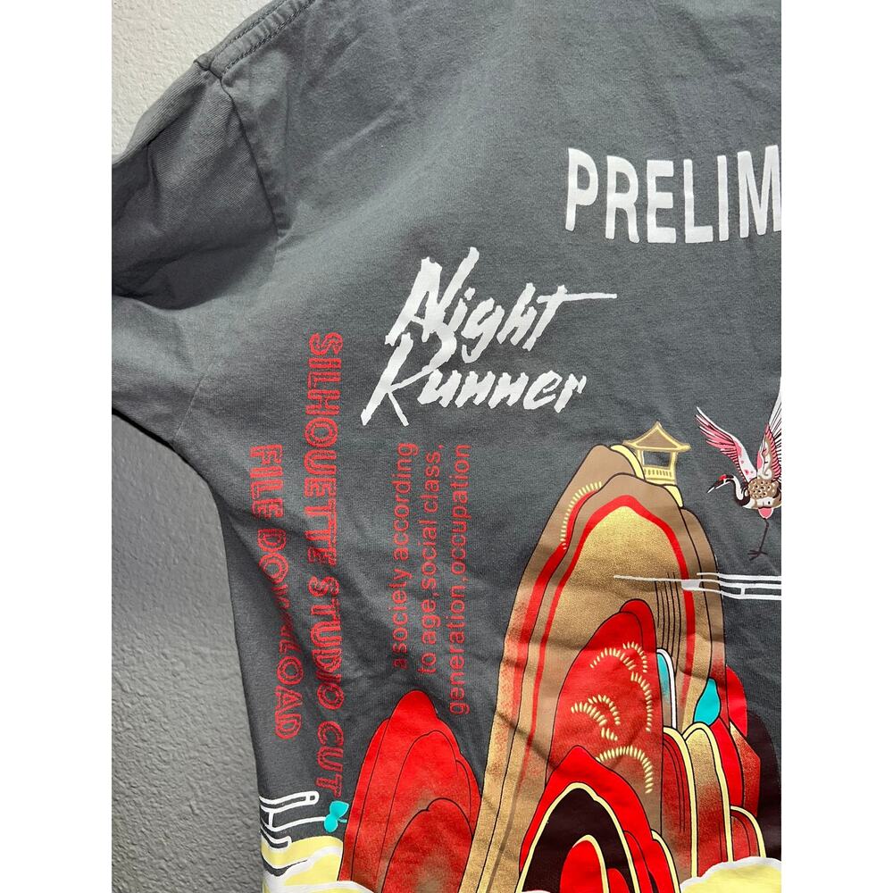 Night Runner Preliminary Round Shirt Gedpamco Heathans Graphic Tee Small - Picture 7 of 10